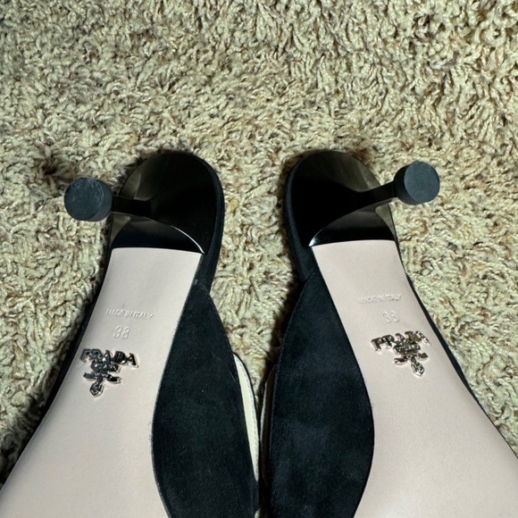 Prada Calzature Donna Nero Heels, size 38 - Picture 7 of 13